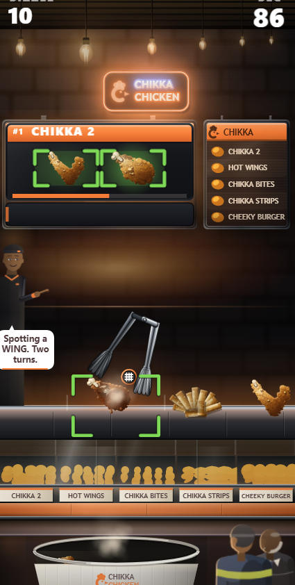 Spar - interactive chicken game